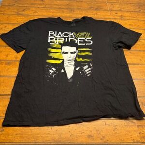 Black Veil Brides Andy Biersack Graphic T Shirt Black XL